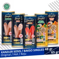 Sosis KANZLER Singles Sosis / Bakso Original / Keju / Hot per Pack
