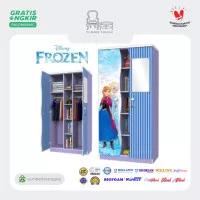 Lemari Pakaian Anak Karakter Frozen / Wardrobe / Lemari Buku Anak