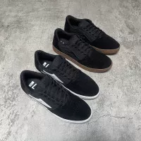 Lakai Brighton Black White / Gum / Sepatu Skateboard Lakai