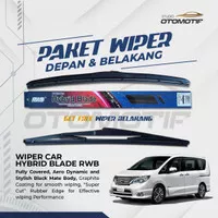 Paket Depan Belakang Wiper NISSAN SERENA C26 2010-2018 RWB Hybrid 3PCS