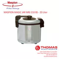 Magic Jar Maspion 20 Liter MRJ 210 BS MRJ210 Garansi Resmi