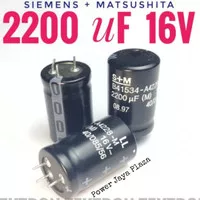 2200uF 16V Elco Professional SMPS Audio SM SIEMENS MATSUSHITA