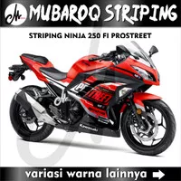 Decal Striping Stiker Kawasaki Ninja 250 Fi Old / Variasi Ninja Fi 250