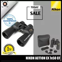 Binocular Nikon Action ex 7x50 cF teropong nikon original gransi resmi