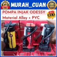 Pompa Angin Injak Bee Odessy Tabung Meter Alloy PVC Ban Sepeda Motor