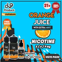 Liquid Vape Dv9 Orange Juice Jeruk Mint Freebase Nicotine MOD POD