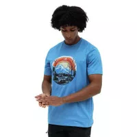 Kaos EIGER OVERLAND SS TEES 91000 7341 Blue Red Original Bandung Awet