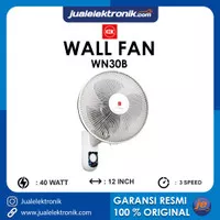 KDK WN30B Wall Fan 12 inch 3 Speed