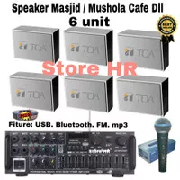 paket sound System speaker toa ruangan 6 unit speaker Ceiling zs 062