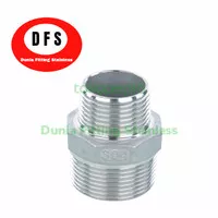 DN Reducer / Double Nepel Reducer 1/2 x 3/8" inch ss304