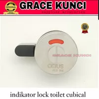 indikator lock toilet OCIUS SUS 304 / KUNCI TOILET/ PARTISI TOILET