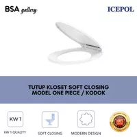 TUTUP KLOSET ICEPOL ONE PIECE SOFT CLOSING / TOILET COVER MODEL TOTO