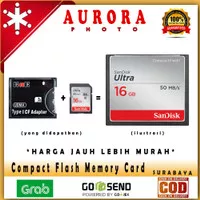 Memory Sandisk Compact Flash CF Ultra 16Gb 32Gb ( Adapter + SD Card)