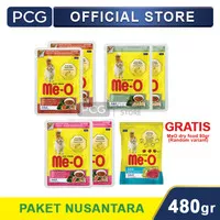 Me-O Makanan Basah Pouch Paket Nusantara Isi 6 pcs (Free Me-O Dry 80g)