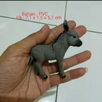 Miniatur Hewan Ternak Keledai Figure Hewan Keledai