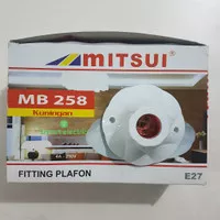 Fitting Lampu Plafon Bulat Mitsui MB 258 Kuningan Besar Bagus Murah