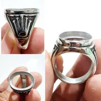 Cincin Ring Emban Titanium Model Tanam