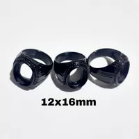 Cincin Ring Emban Titanium Hitam Tanam