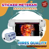 Cetak Sticker Vinyl Ritrama / Laminasi Print Cutting Sticker Vinyl