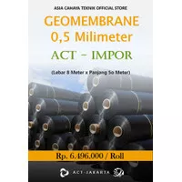 HDPE Geomembrane Impor Merk ACT 0.5 Mililmeter (L 8m x P 50m)