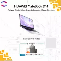 HUAWEI MateBook D14 i5-1135G7 8/512GB, Full View Display 14"inch