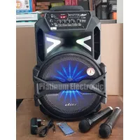 Speaker Aktif 12" DAT DT-1216 Portable 2 Mic Wireless Karaoke 12 inch