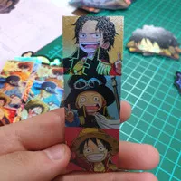 Sticker Hologram Anime Slap - PSH940 - One Piece luffy sabo ace