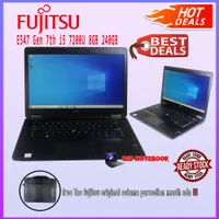 Laptop Fujitsu E547 Gen7 i5 7200 RAM 8GB SSD 240GB 14"