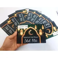 post card lebaran / kartu ucapan lebaran / post card eid mubarak