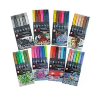 SAKURA KOI COLORING BRUSH PEN SET 6 SPIDOL WARNA KUAS KALIGRAFI