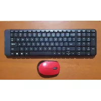 Logitech Wireless Keyboard K220 dan Mouse M171 merah original combo