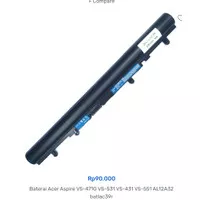 Baterai Acer Aspire V5-471G V5-531 V5-431 V5-551 AL12A32