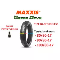 Ban tubles ring 17 80 80 17 90 80 17 100 80 17 Maxxis Green Devil