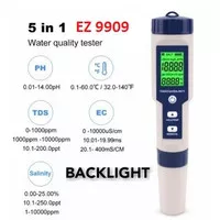 EZ-9909 5 in 1 Salinity TDS EC Temperature PH Meter Water EZ 9909