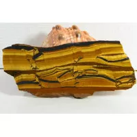 TERMURAH !!! ROUGH NATURAL GOLDEN TIGER EYE STER 3D / BIDURI SEPAH