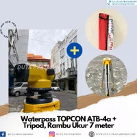 Autolevel/Waterpass TOPCON ATB-4a ATB4a PLUS Tripod & Rambu Ukur 7m