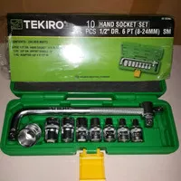 TEKIRO hand socket 1/2 DR 6 PT 8-24 socket set