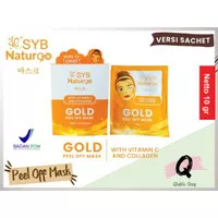 Masker Wajah SYB Naturgo Peel Off Mask Gold With Vitamin C And Colagen