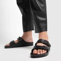 Sandal Ukuran Besar Size 45 Black EVA 2 Strap Sendal Selop Pria