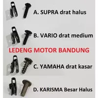 Baut Klip Bodi Motor M5 Yamaha Drat Kasar Honda Halus Klem Supra Vario