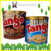 Tango wafer tin cokelat atau vanilla 300g kue kaleng lebaran murah