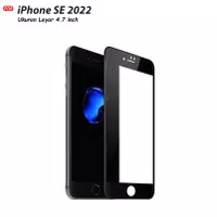 Tempered Glass Full iPhone SE 2022 Anti Gores Kaca Clear