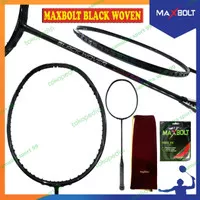Raket Badminton Maxbolt Black Woven Limited Edition original