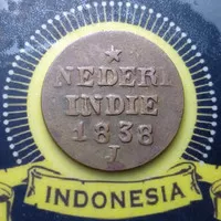 Koin Kuno Belanda 1 Cent 1838 Willem I Koin Koleksi. Tp257