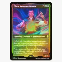 Ghen, Arcanum Weaver Foil Etched CMR MTG TCG