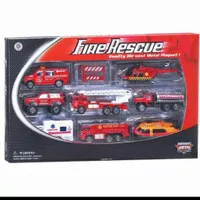die cast fire rescue/mainan anak miniatur mobil pemadam kebakaran