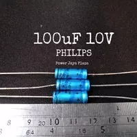 Elco Axial 100uF 10V PHILIPS capacitor