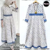 Mikaya Maxy Rayya Dress Batik Elegan Katun Lawasan Premium