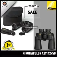 Binocular Nikon Aculon A211 12x50 teropong nikon original gransi resmi