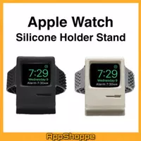 Apple Watch Stand Dock Wireless Charger Silicone Holder mirip ELAGO